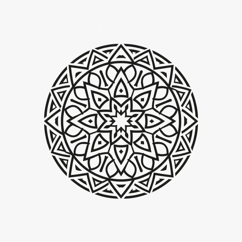 Centred medallion crop