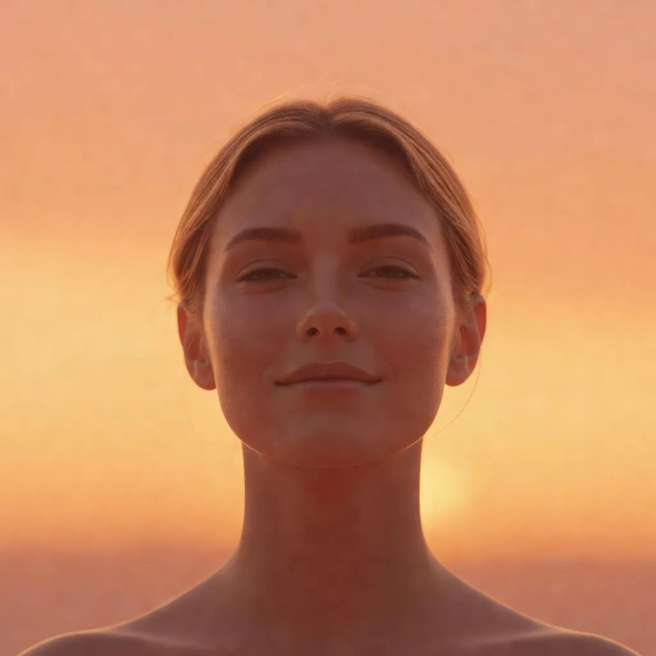 Sunset backdrop crop