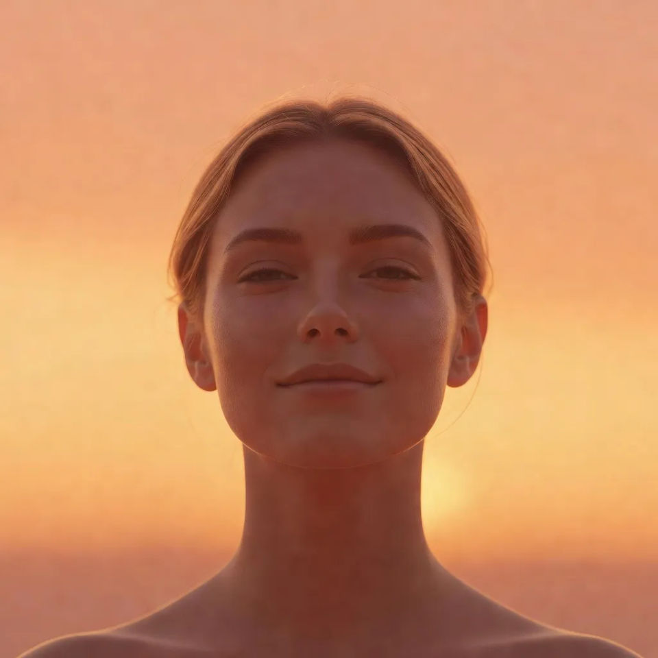 Sunset backdrop crop