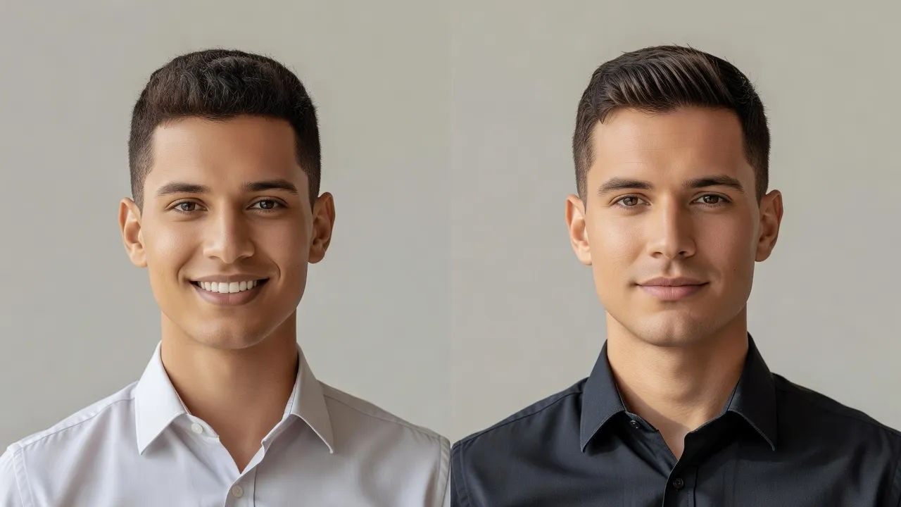 Split-frame pair crop