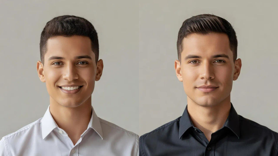 Split-frame pair crop
