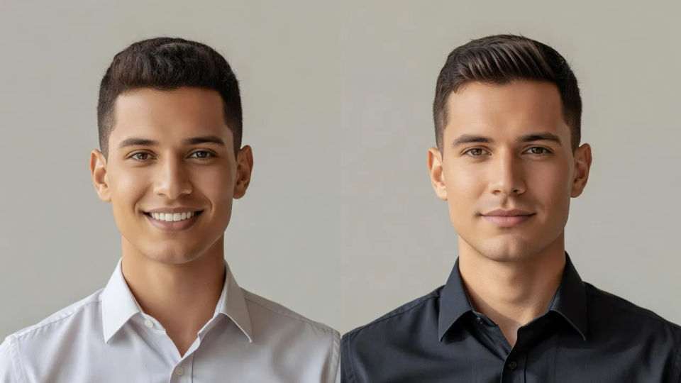 Split-frame pair crop