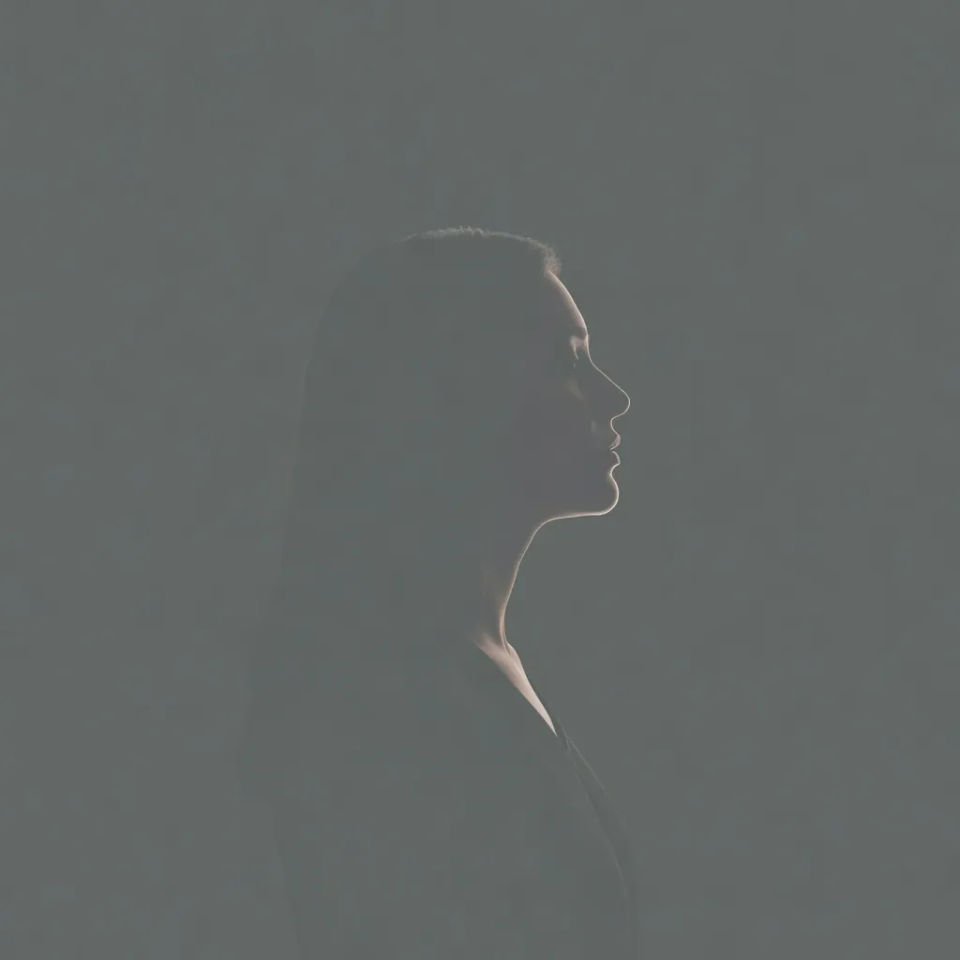Side-profile silhouette crop