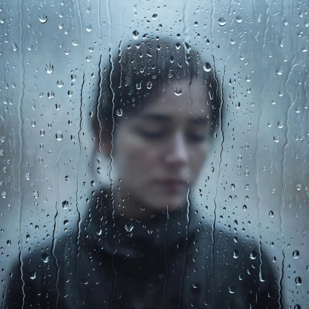 Rainy-window backdrop crop