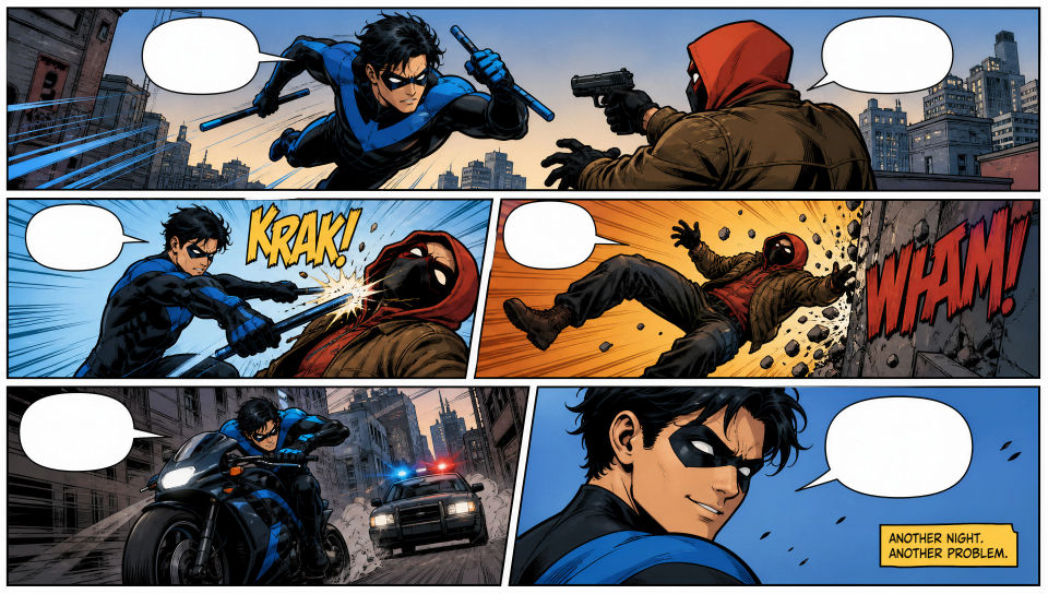 Action page layout