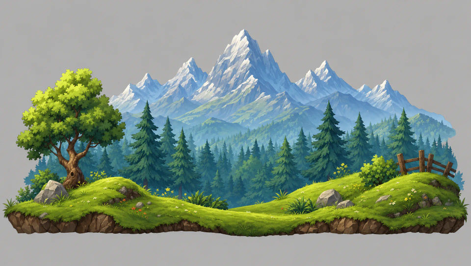 Parallax background layers