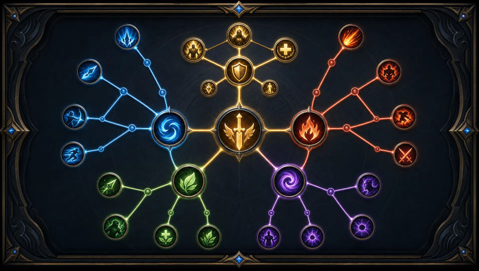 Skill tree panel