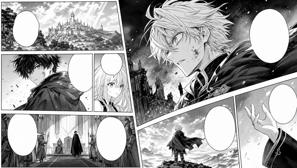 Mixed manga grid