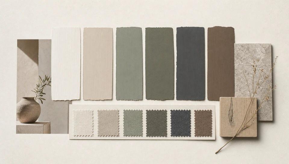 Colour-story palette board