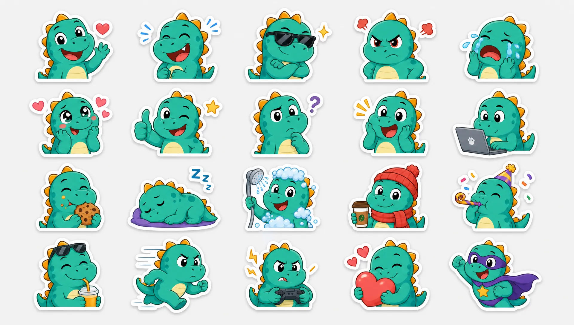 Sticker pack grid