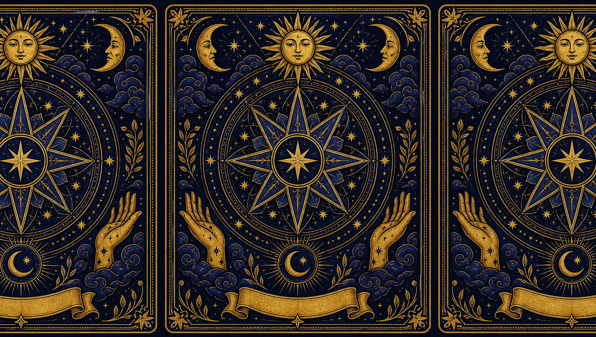 Decorative card-back pattern