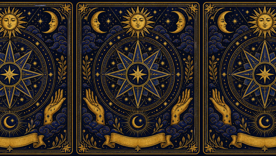Decorative card-back pattern