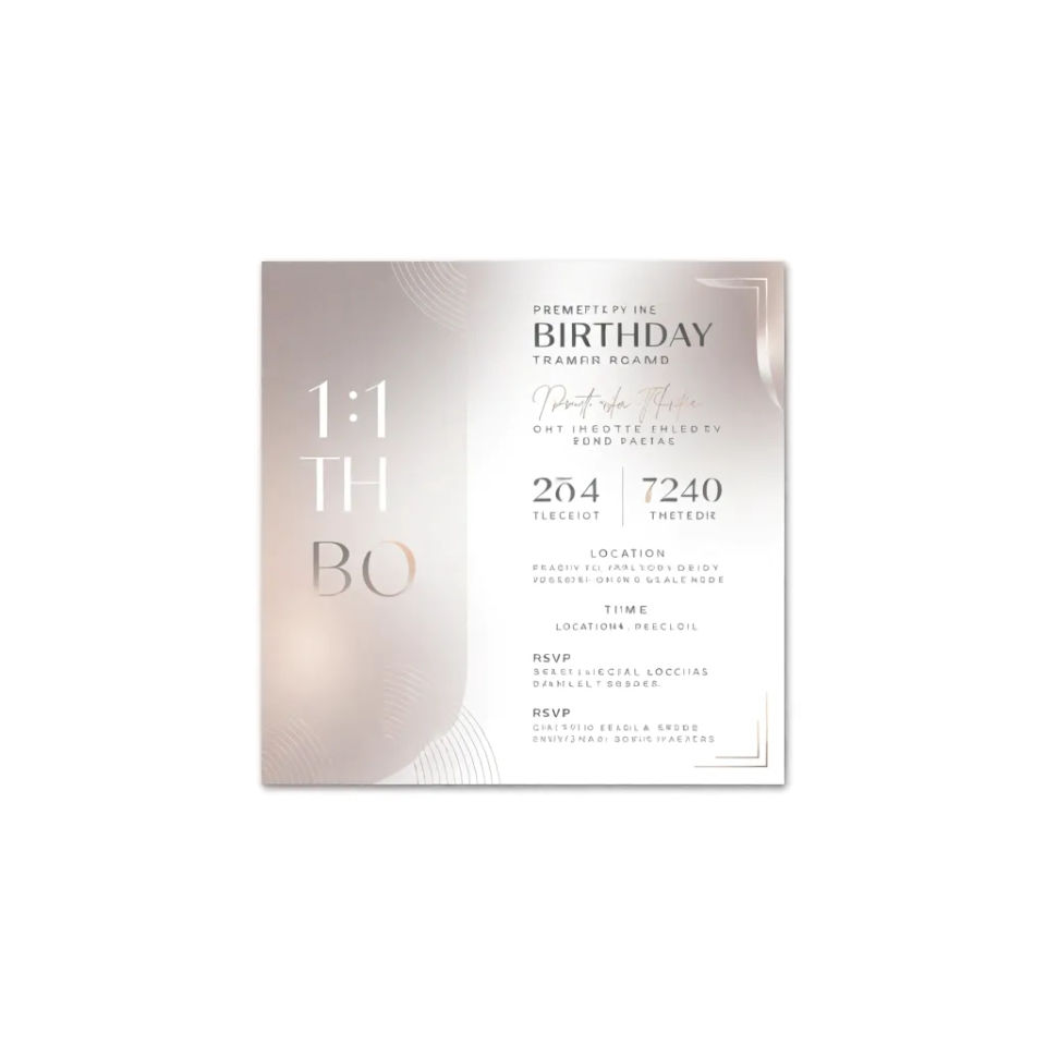 Digital invitation card