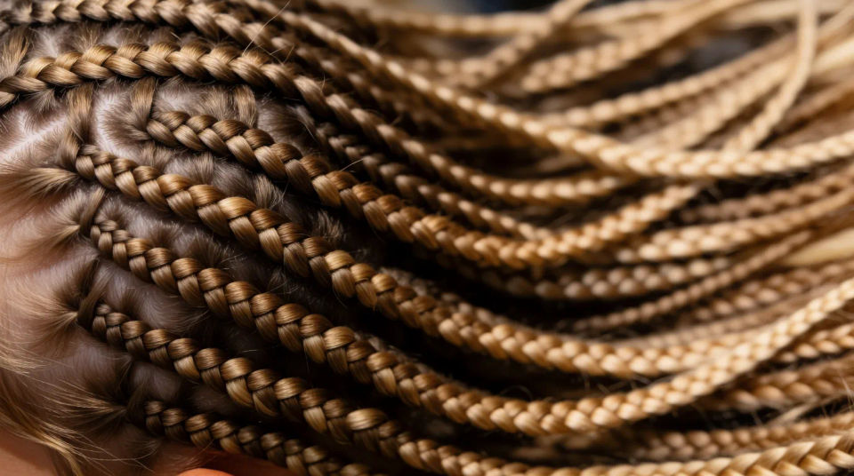 Close-up braid detail