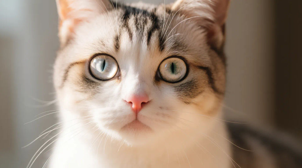 Cat close-up face portrait