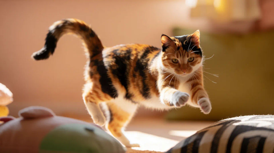 Playful action pose