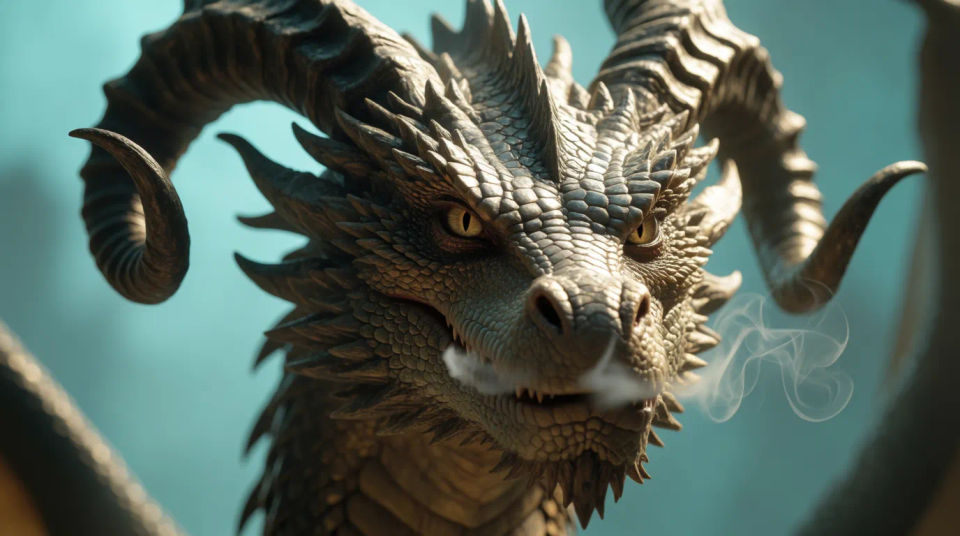 Dragon head portrait