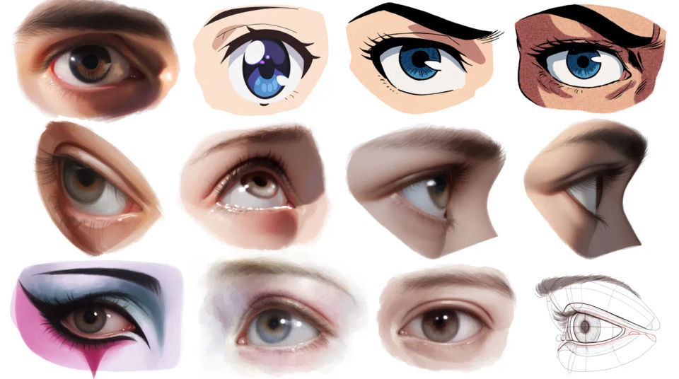 Multiple eyes study sheet