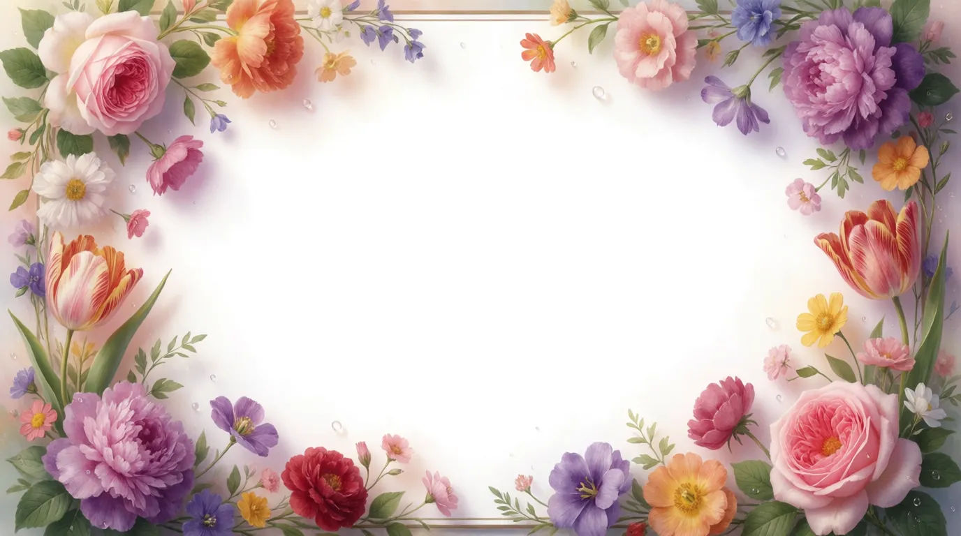 Floral border arrangement