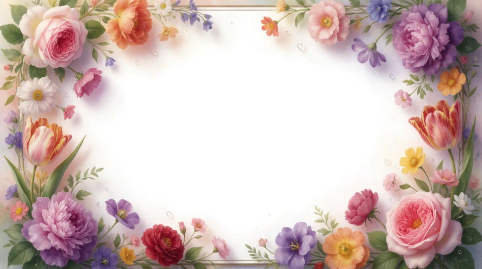 Floral border arrangement