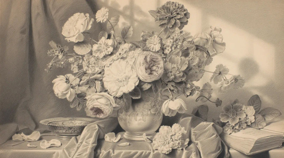Vase with bouquet