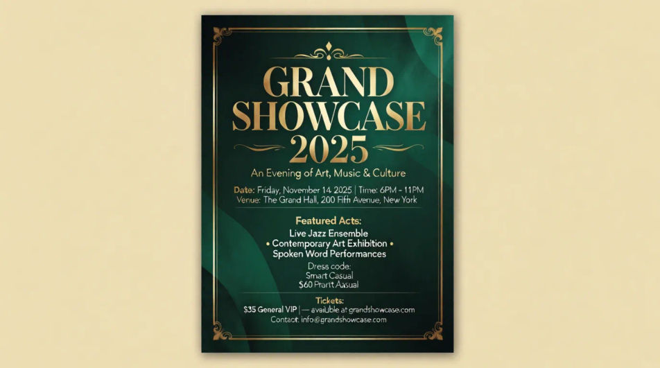 Full page flyer