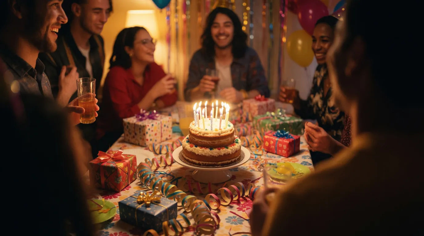 Cake presentation moment