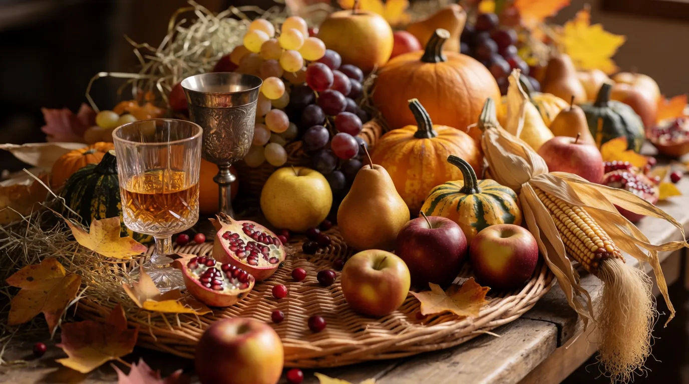 Harvest bounty display