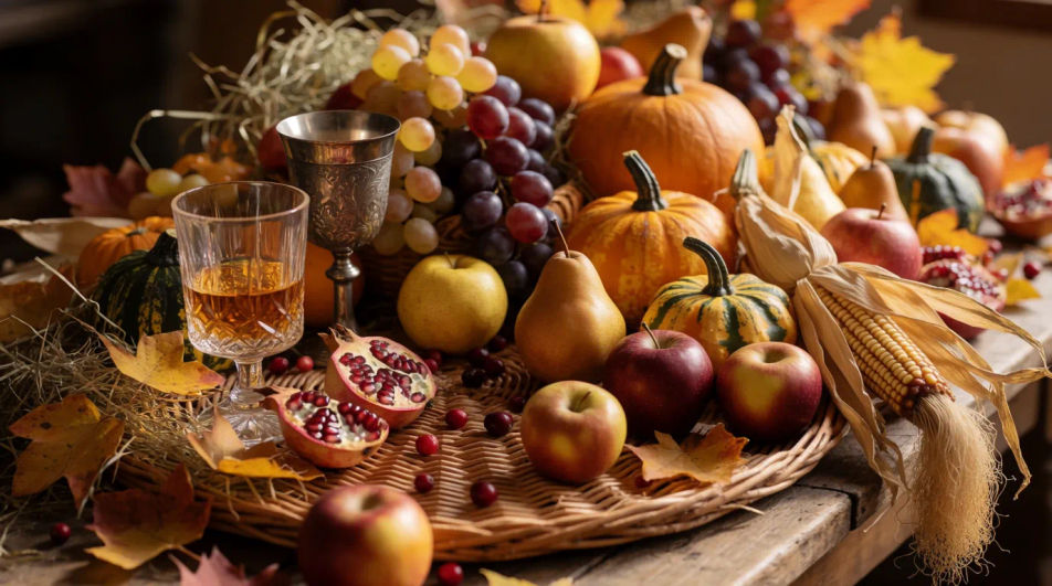 Harvest bounty display