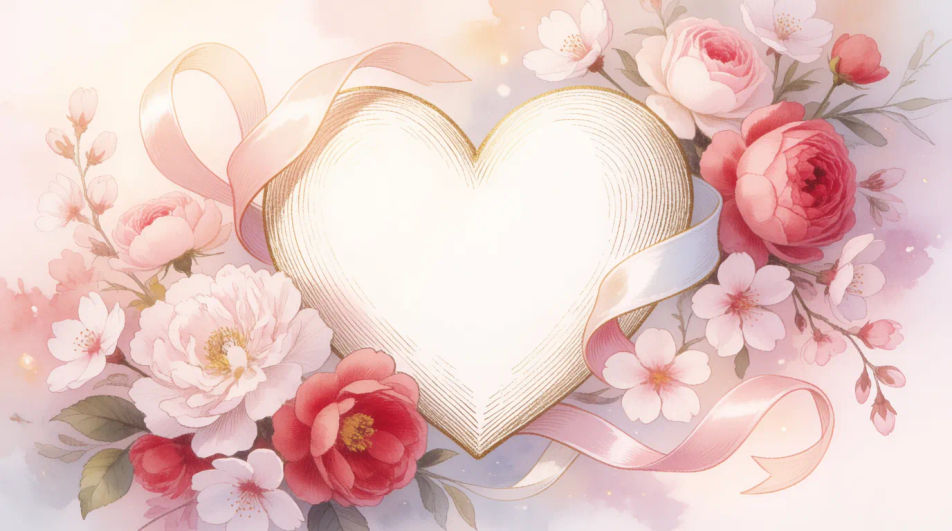Heart with romantic elements