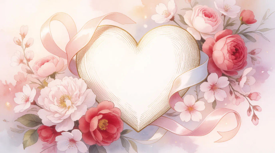 Heart with romantic elements