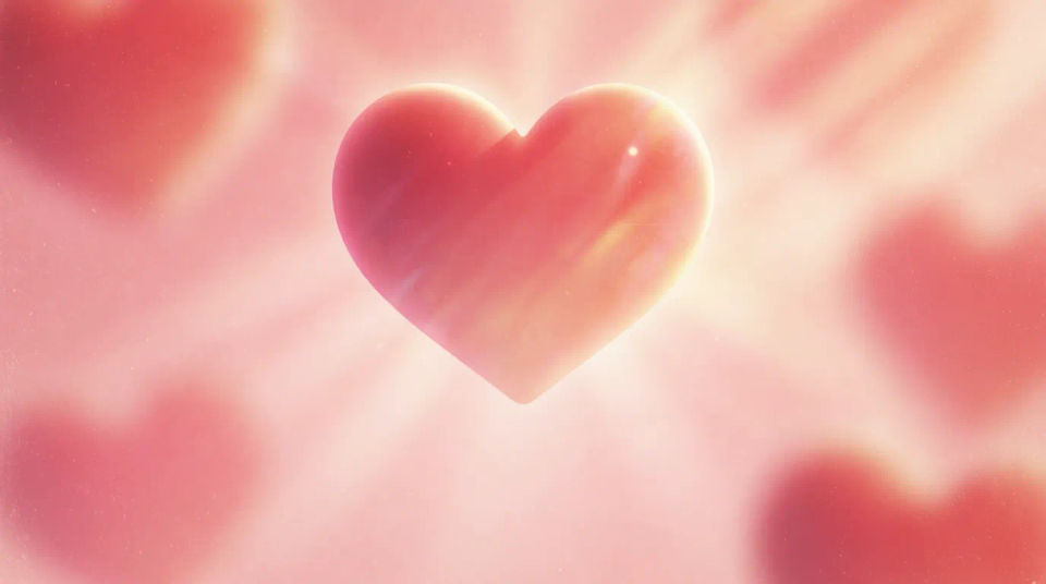 Heart with text space