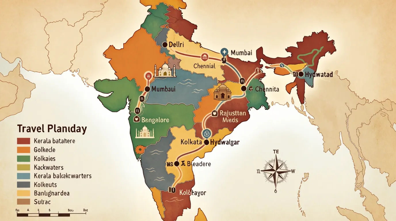 Travel planning map