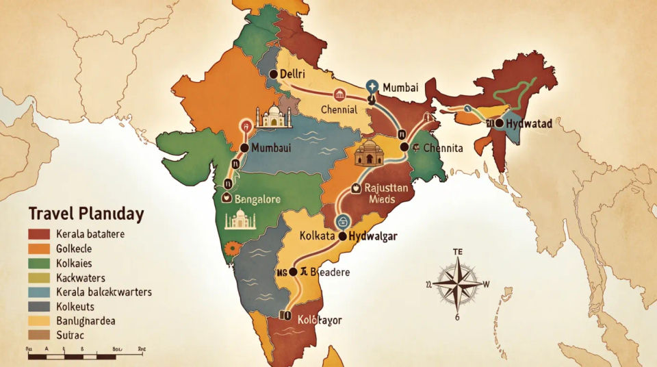 Travel planning map