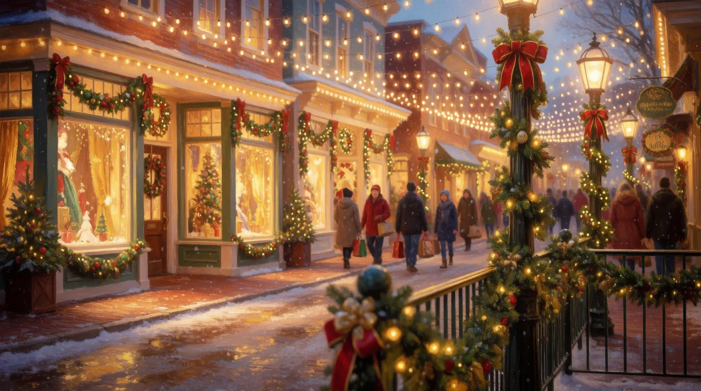 Holiday street scene