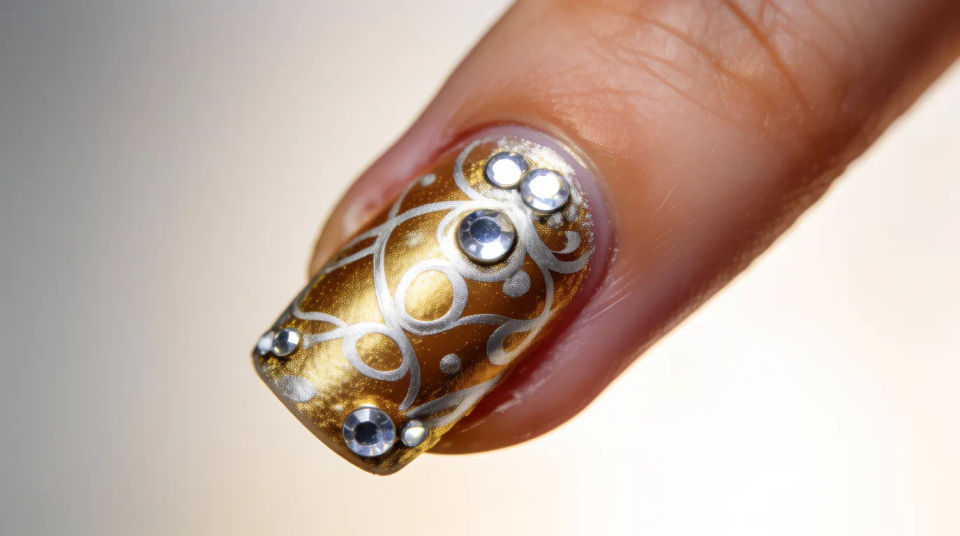 Close-up nail detail