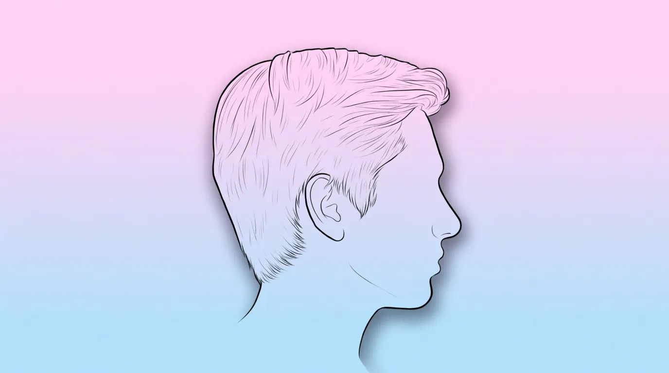 Side profile view