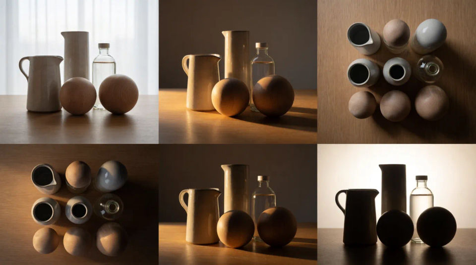 Tabletop still-life arrangement
