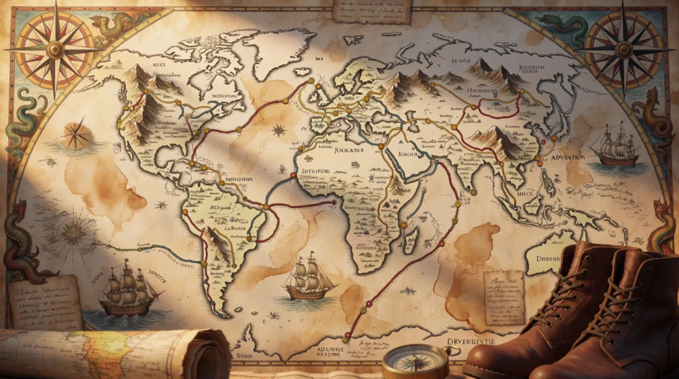 Travel adventure themed