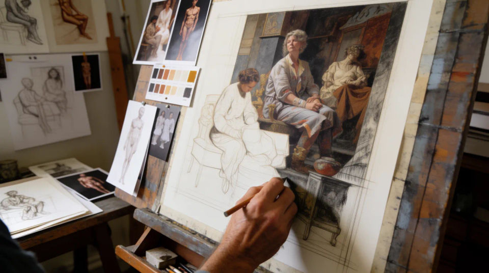 Studio work-in-progress