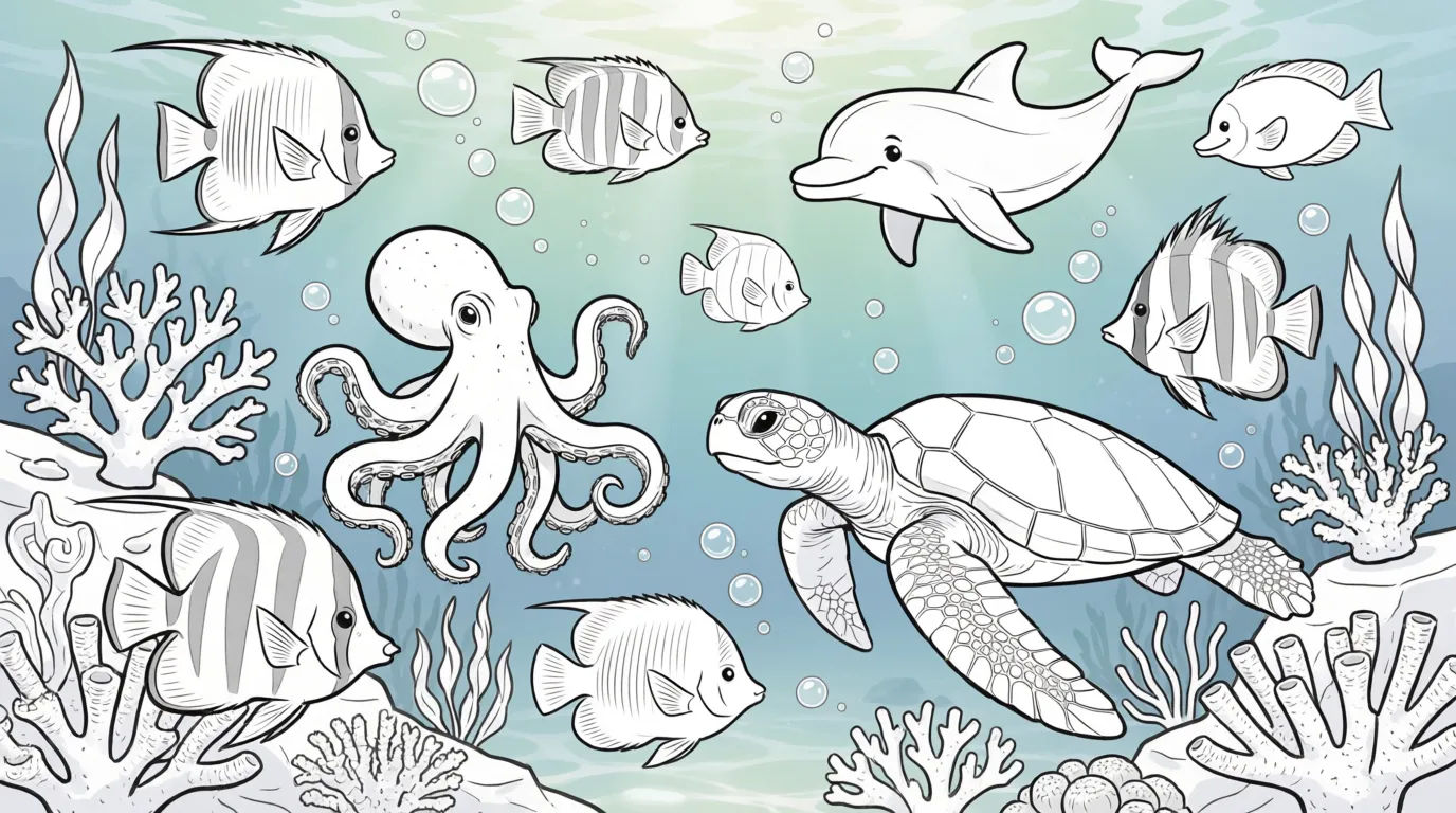 Ocean undersea creatures