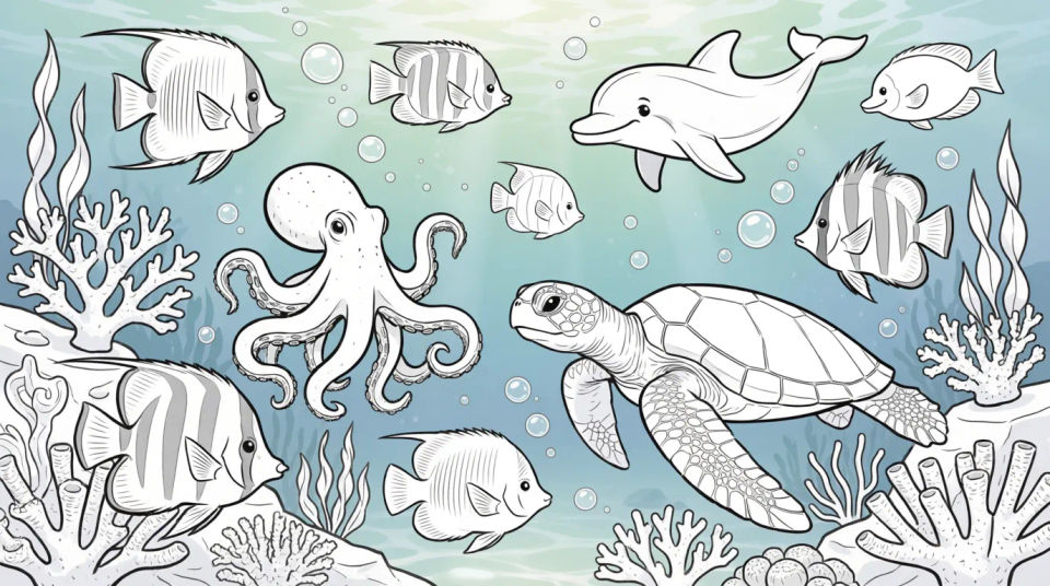 Ocean undersea creatures