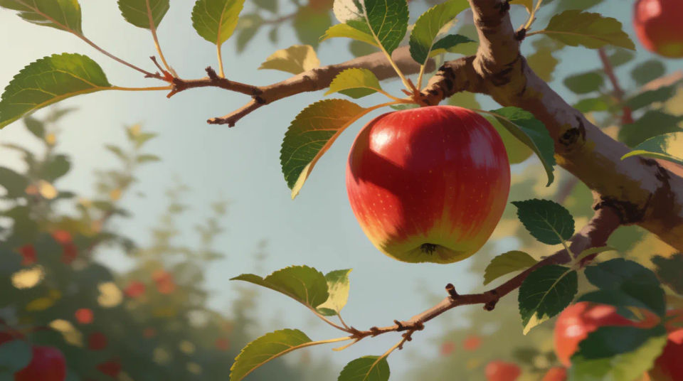 Apple tree branch