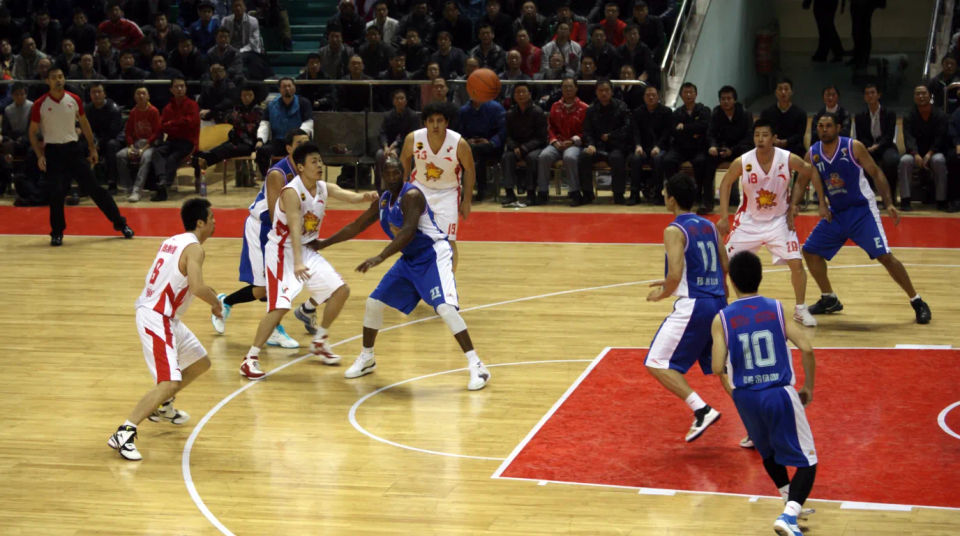 Full court game action