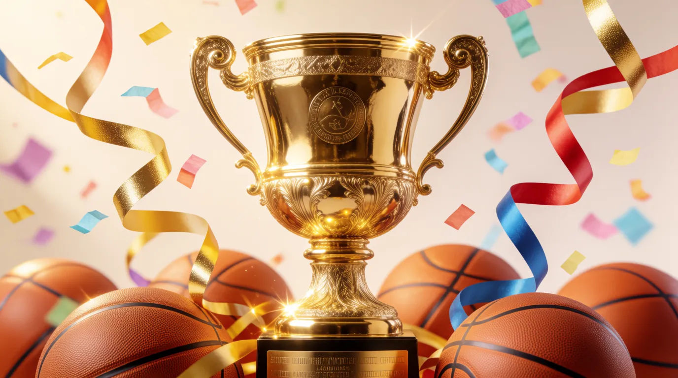 Championship trophy display