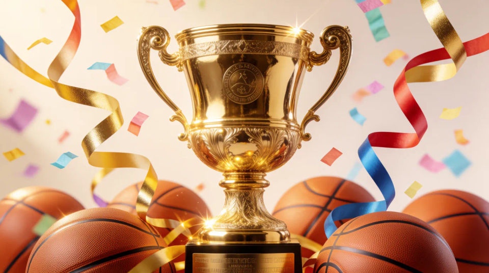 Championship trophy display