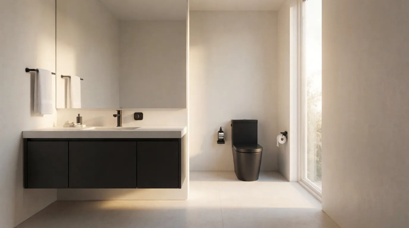 Modern minimalist bathroom