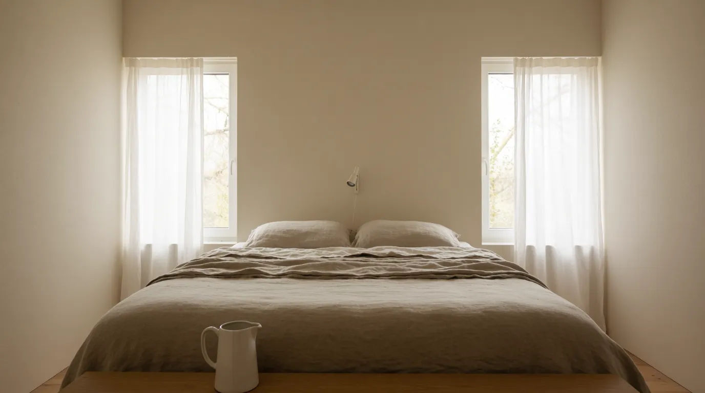 Serene minimalist bedroom