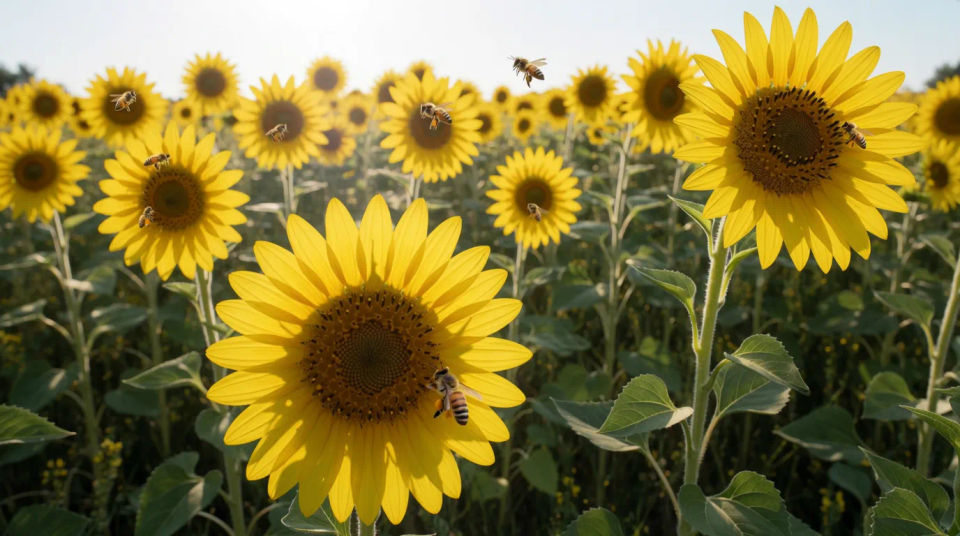 Sonnenblumenfeld-Festmahl