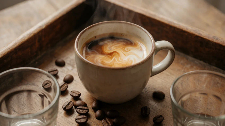 Kaffee-Morgenmoment